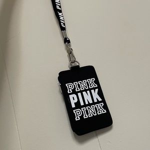 PINK Wallet with lanyard